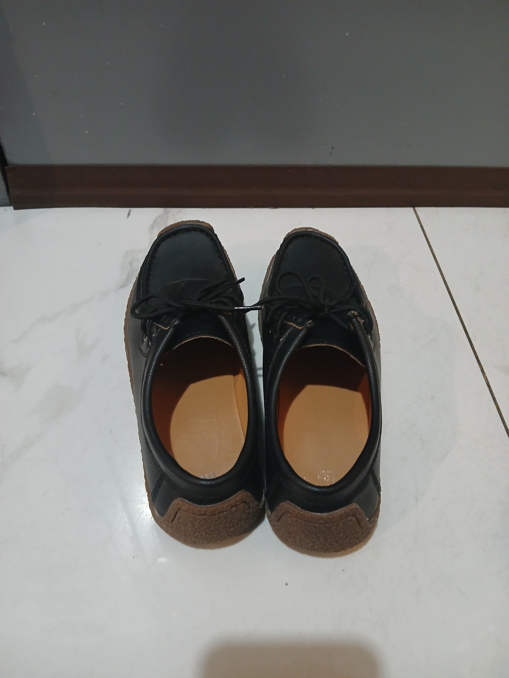 Black and Brown Casual Lace-Up Shoes